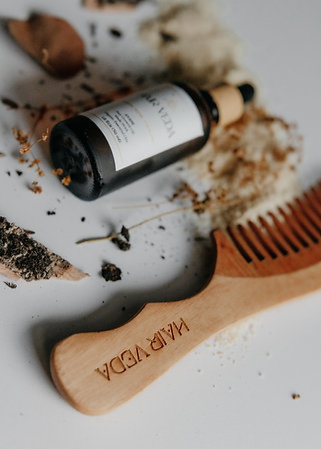 Hair Oil & Neem Comb Set